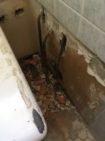 Une baignoire en fonte